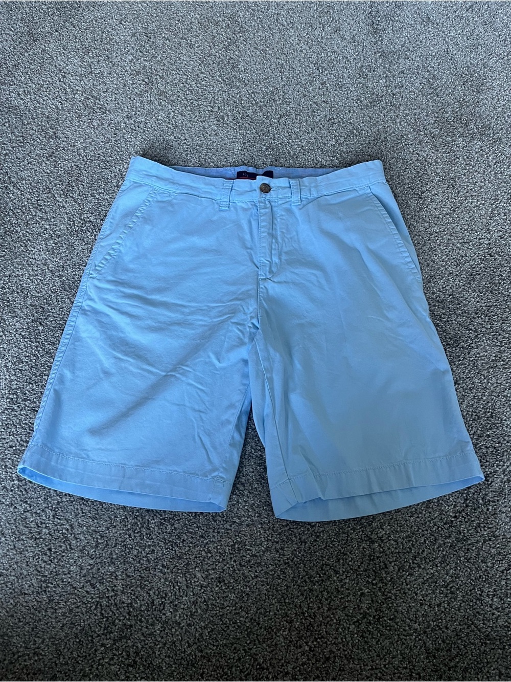 Tommy Hilfiger Light Blue Men's Flat-Front Shorts